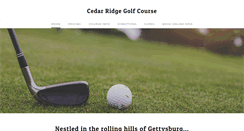 Desktop Screenshot of cedarridgegc.com